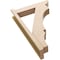 Ekena Millwork 5 1/2-in W x 22-in D x 34-in H Balboa Slat Rough Cedar Woodgrain TimberThane Outlooker, Primed Tan OUTUR055X22X34BOA24RCPR - alternate 2
